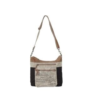 7525 Double Zipper Western Purses - Canvas Shoulder Bag, Western Purse